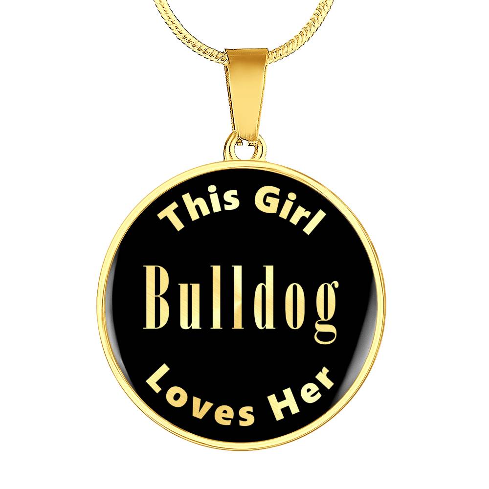 Bulldog v1 - 18k Gold Finished Luxury Necklace