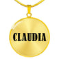 Claudia v01 - 18k Gold Finished Luxury Necklace