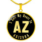Heart In Arizona v02 - 18k Gold Finished Luxury Necklace