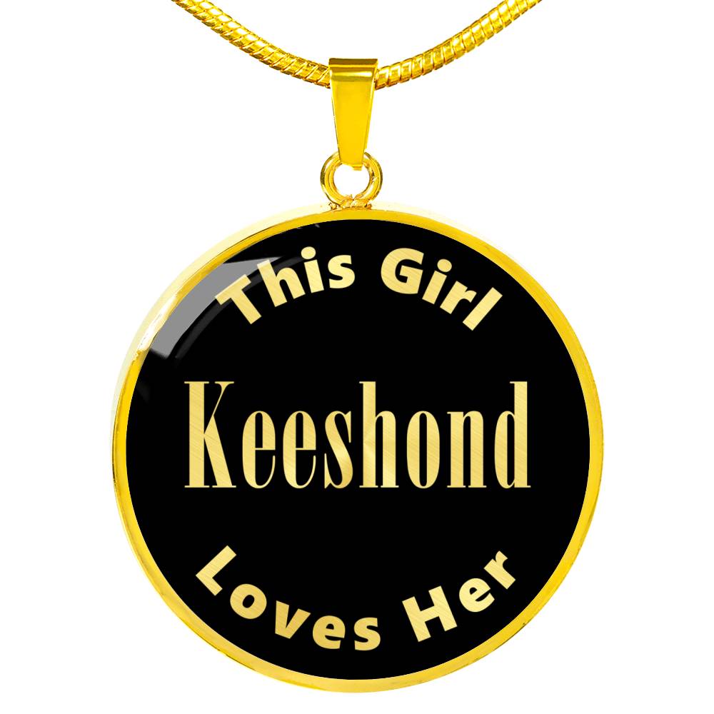 Keeshond v2 - 18k Gold Finished Luxury Necklace