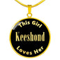 Keeshond v2 - 18k Gold Finished Luxury Necklace