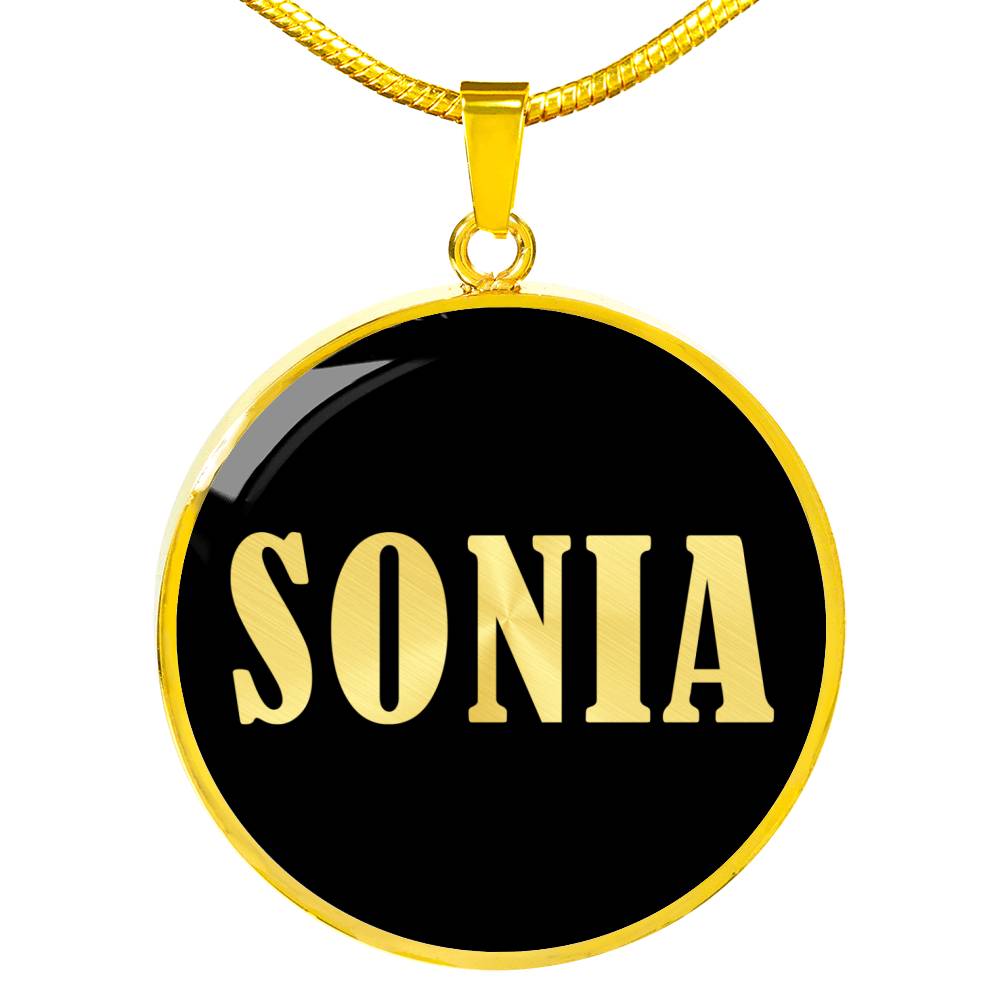 Sonia v02 - 18k Gold Finished Luxury Necklace