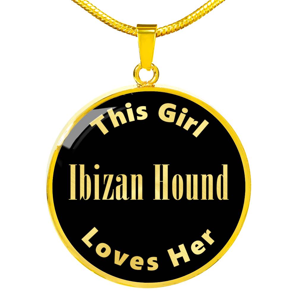 Ibizan Hound v2 - 18k Gold Finished Luxury Necklace