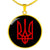 Tryzub (Red) - 18k Gold Finished Luxury Necklace