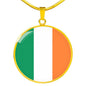 Irish Flag - 18k Gold Finished Luxury Necklace