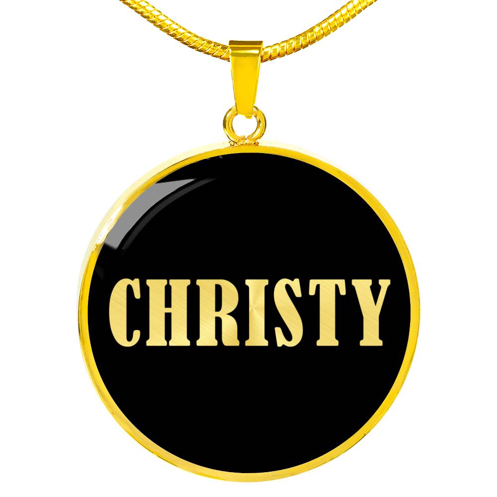 Christy v02 - 18k Gold Finished Luxury Necklace
