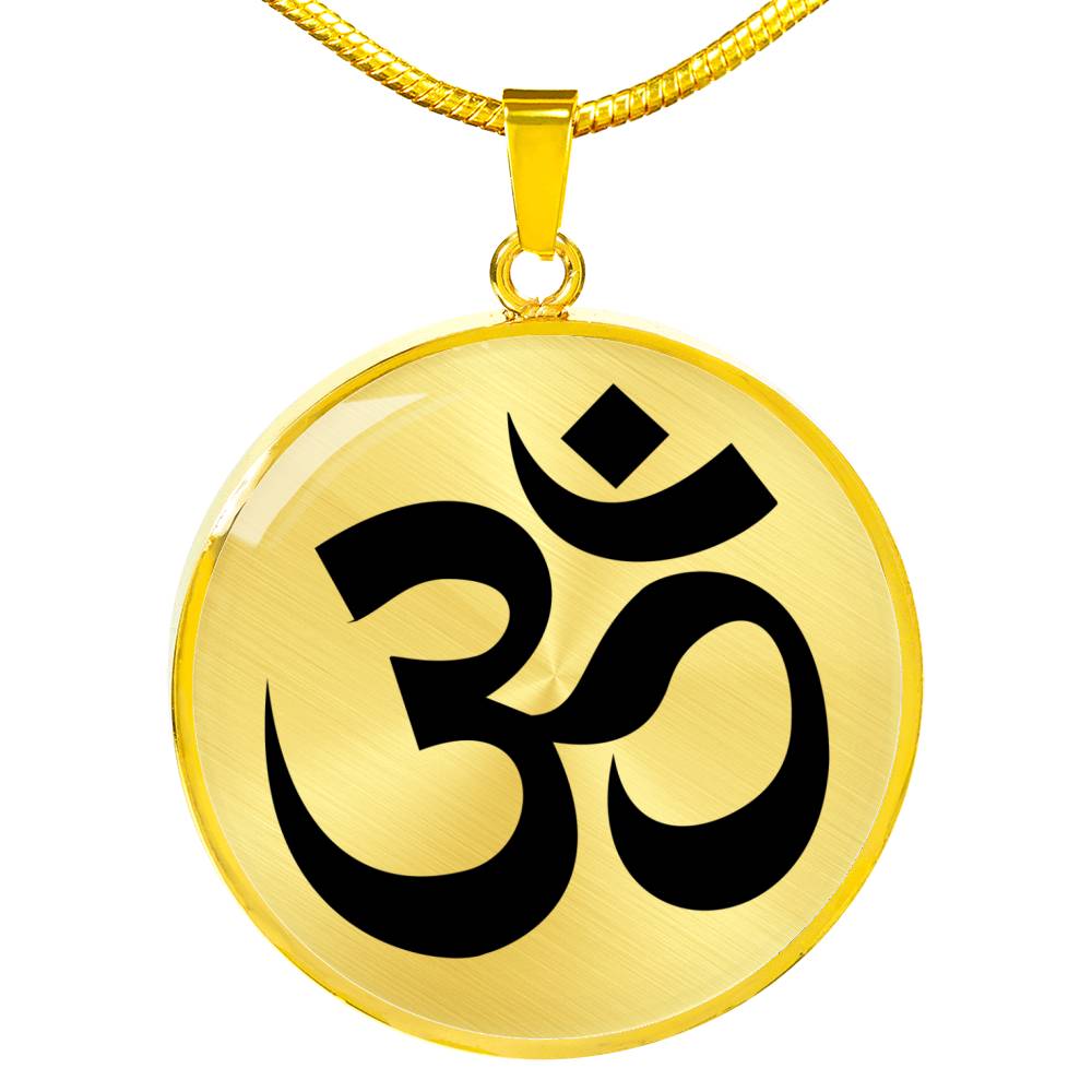 Om Symbol - 18k Gold Finished Luxury Necklace