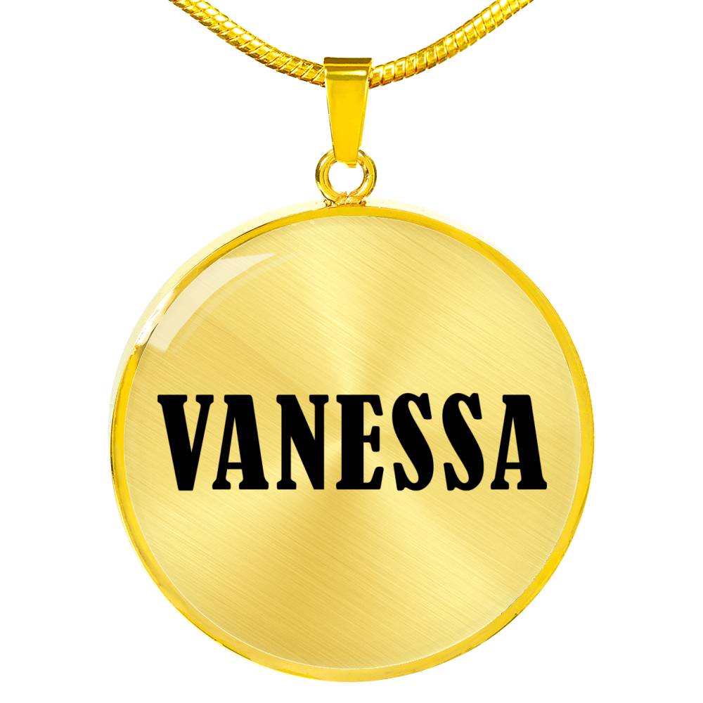 Vanessa v01 - 18k Gold Finished Luxury Necklace