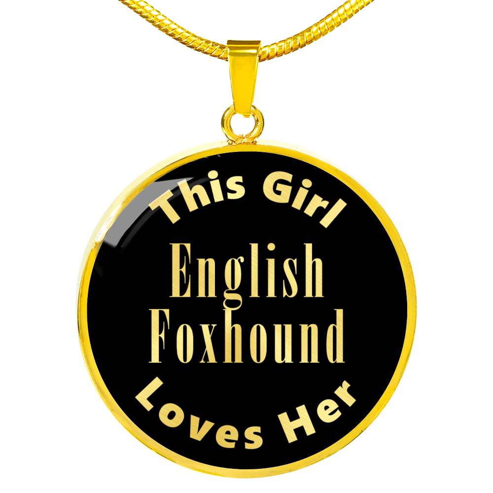 English Foxhound v2 - 18k Gold Finished Luxury Necklace