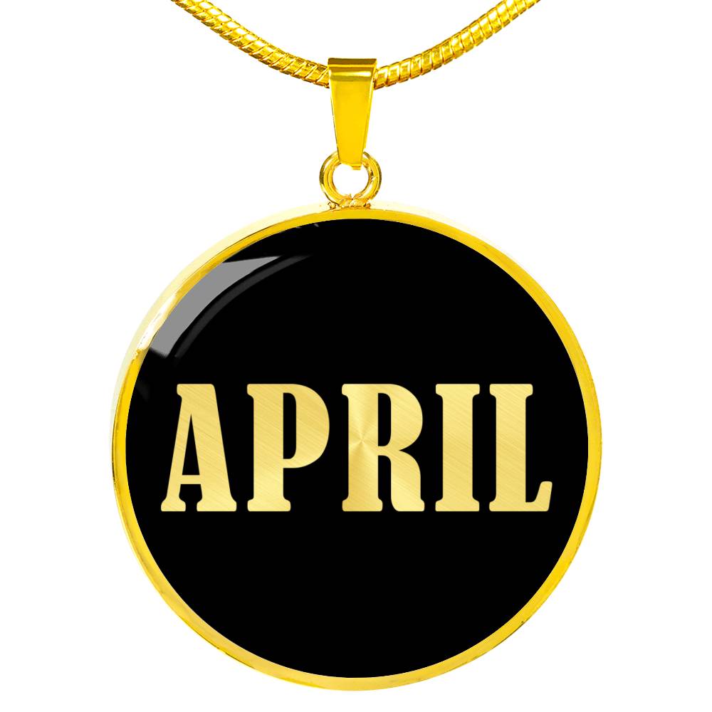 April v02 - 18k Gold Finished Luxury Necklace
