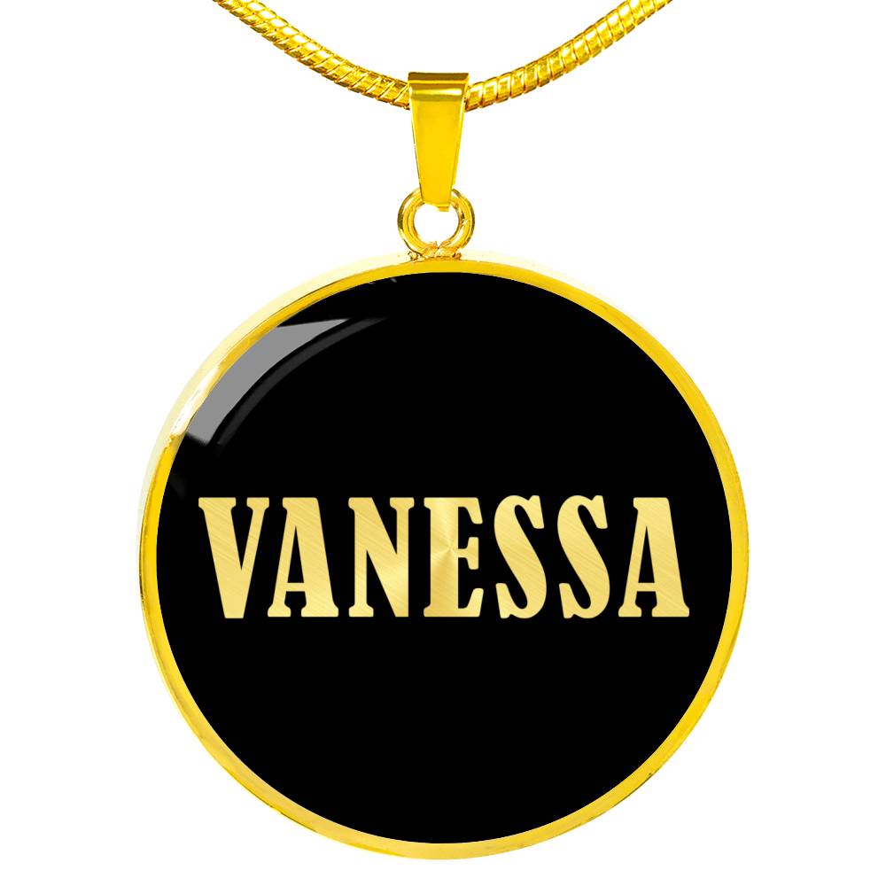 Vanessa v02 - 18k Gold Finished Luxury Necklace
