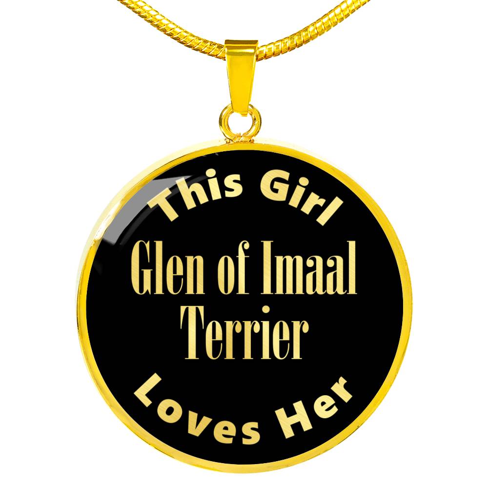 Glen of Imaal Terrier v2 - 18k Gold Finished Luxury Necklace