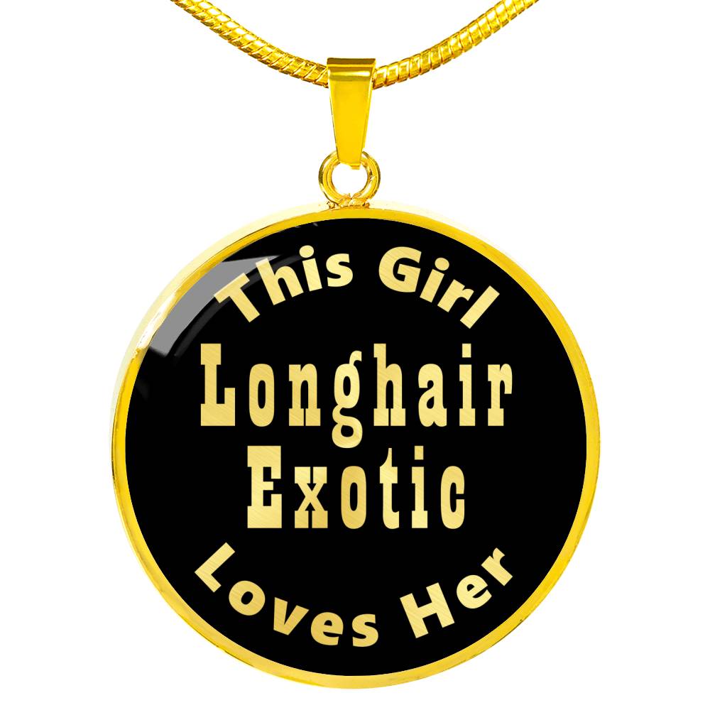 Longhair Exotic - 18k Gold Finished Luxury Necklace