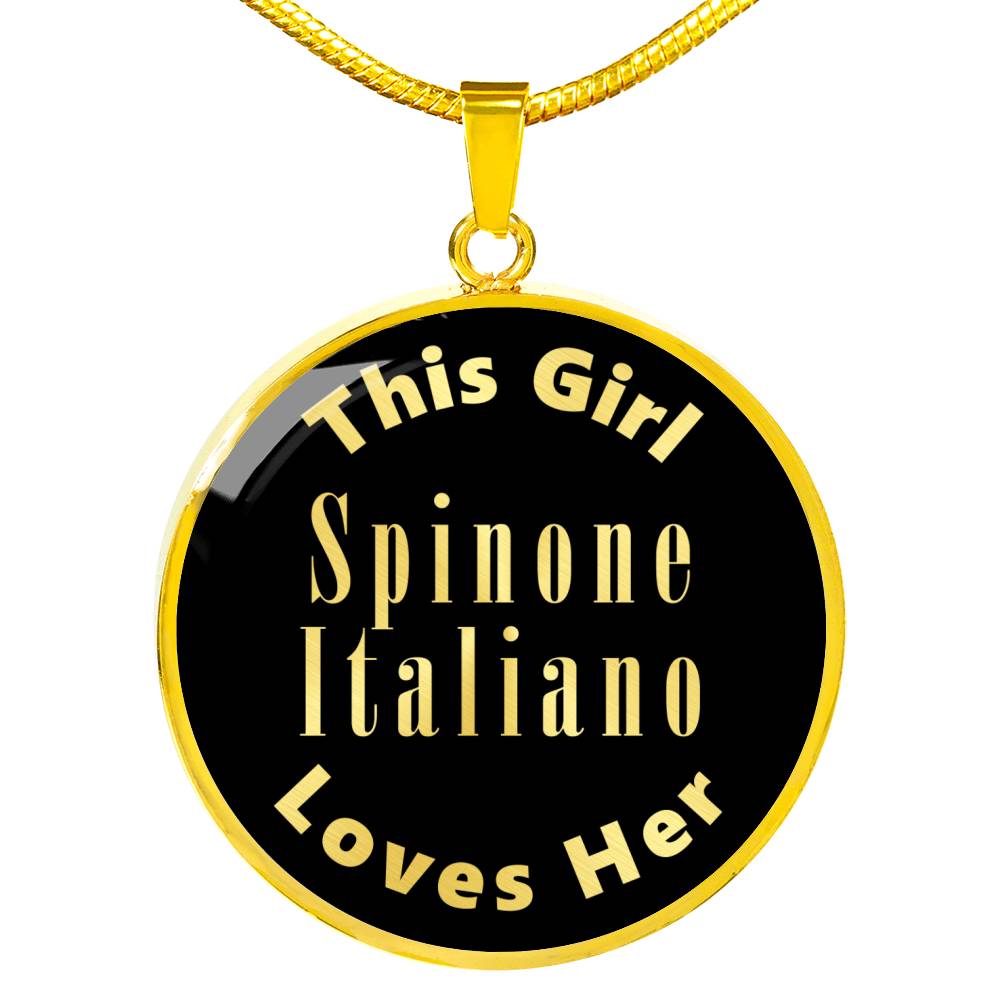 Spinone Italiano v2 - 18k Gold Finished Luxury Necklace