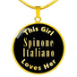 Spinone Italiano v2 - 18k Gold Finished Luxury Necklace