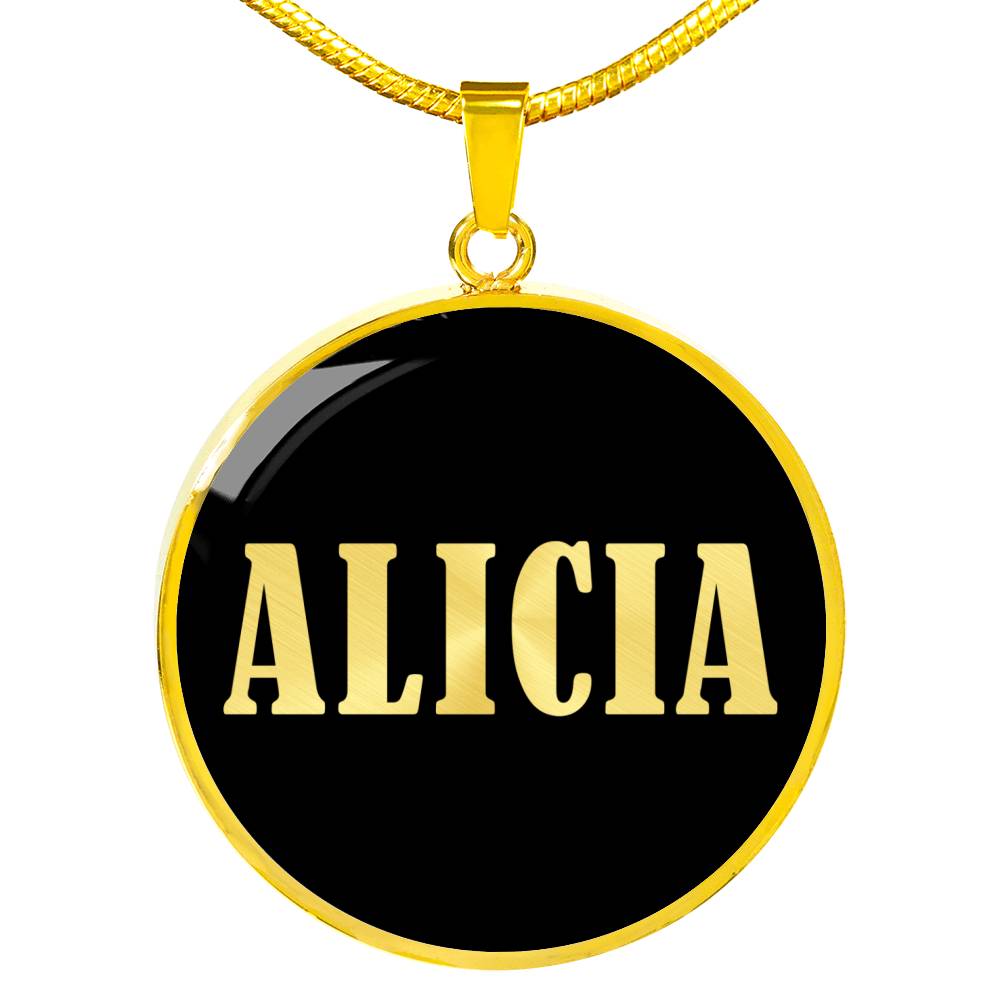 Alicia v02 - 18k Gold Finished Luxury Necklace