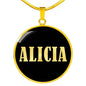 Alicia v02 - 18k Gold Finished Luxury Necklace
