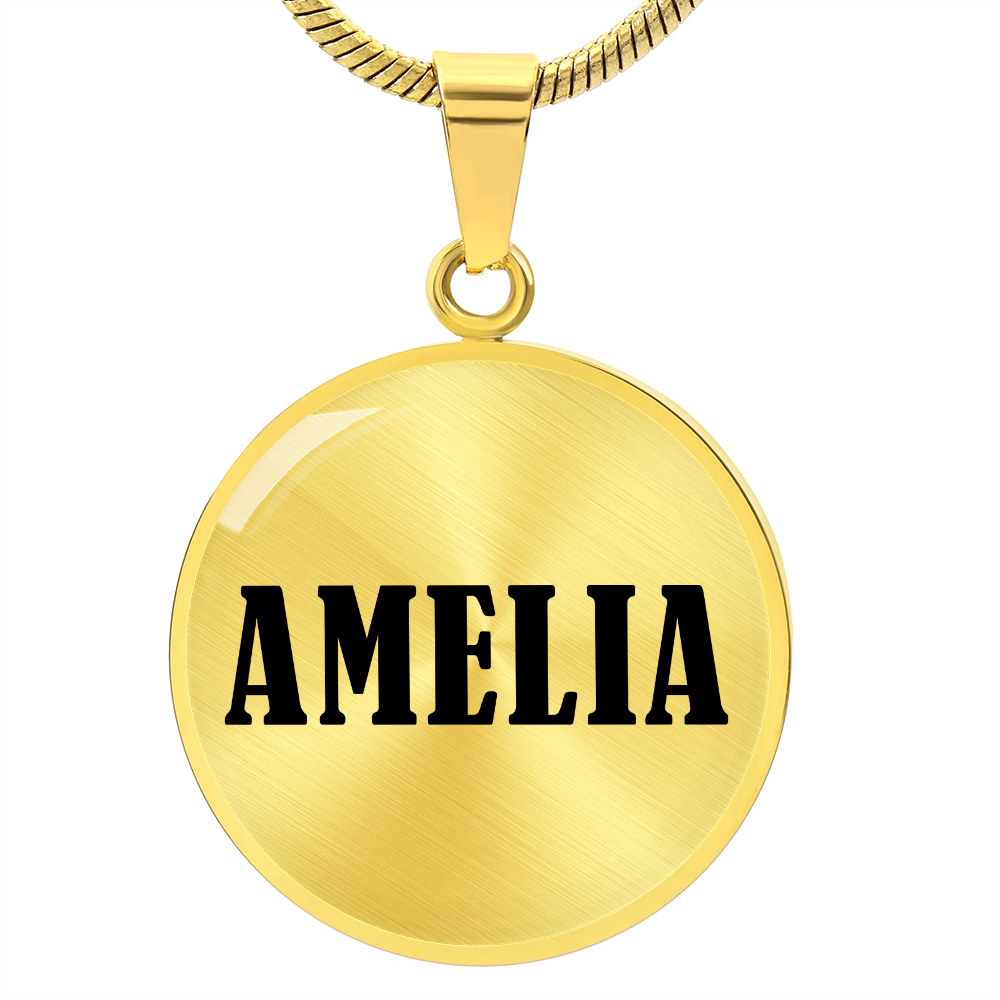 Amelia v01 - 18k Gold Finished Luxury Necklace