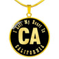 Heart In California v02 - 18k Gold Finished Luxury Necklace