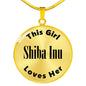 Shiba Inu - 18k Gold Finished Luxury Necklace