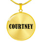 Courtney v01 - 18k Gold Finished Luxury Necklace