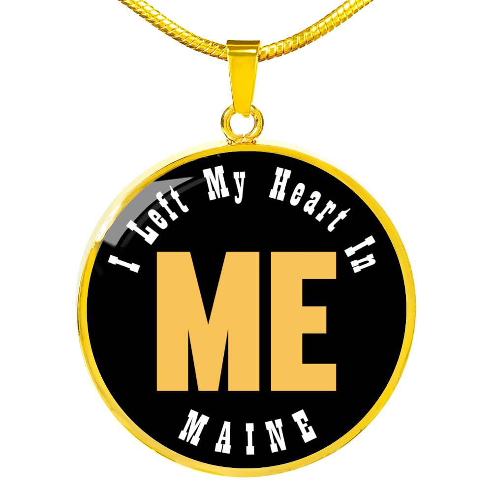 Heart In Maine - 18k Gold Finished Luxury Necklace