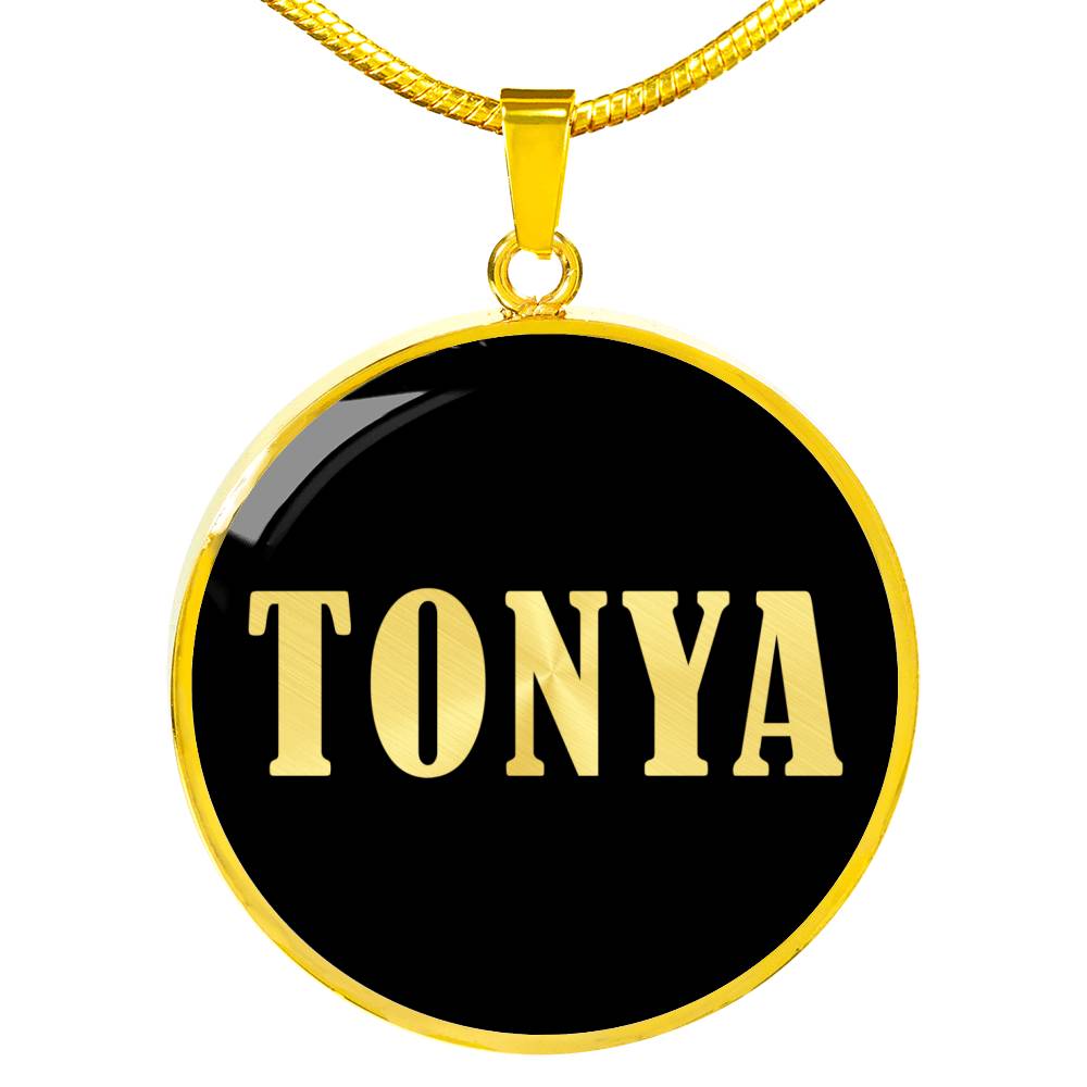 Tonya v02 - 18k Gold Finished Luxury Necklace