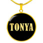 Tonya v02 - 18k Gold Finished Luxury Necklace