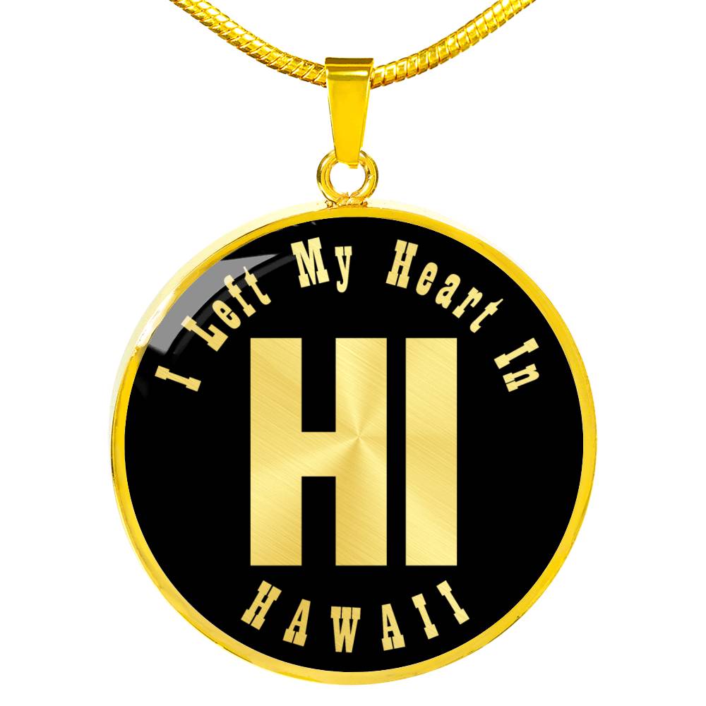 Heart In Hawaii v02 - 18k Gold Finished Luxury Necklace
