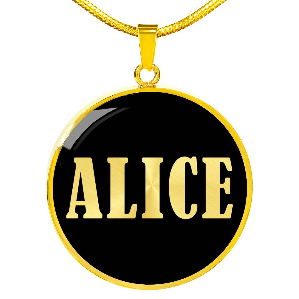 Alice v02 - 18k Gold Finished Luxury Necklace