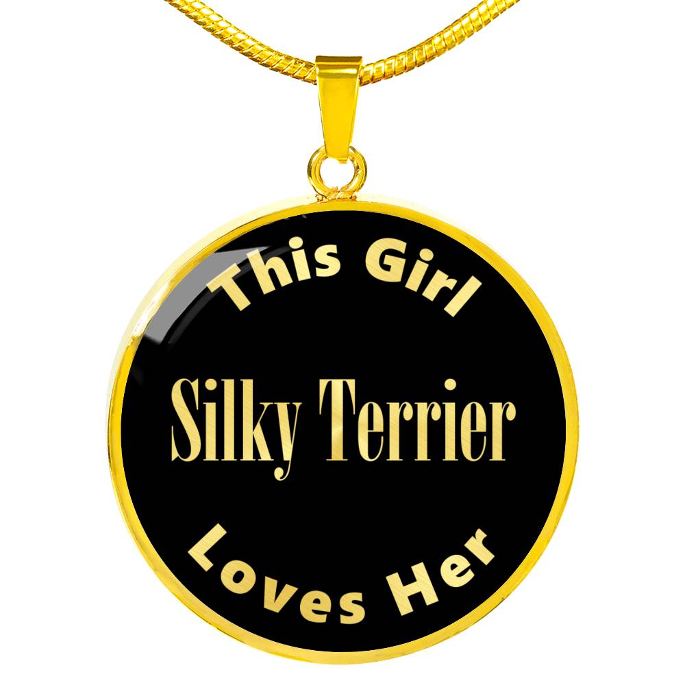 Silky Terrier v2 - 18k Gold Finished Luxury Necklace