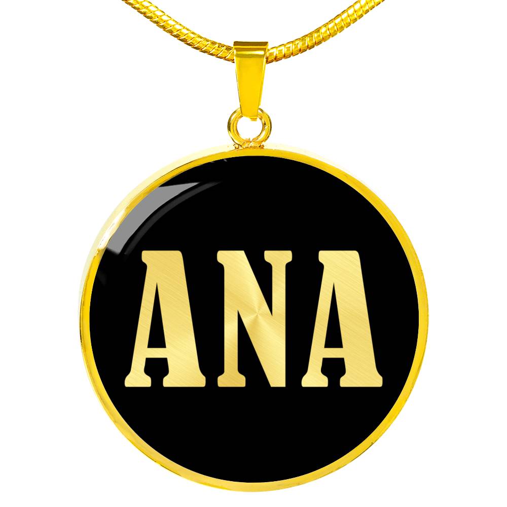 Ana v02 - 18k Gold Finished Luxury Necklace