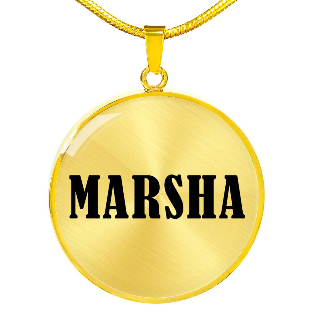 Marsha v01 - 18k Gold Finished Luxury Necklace