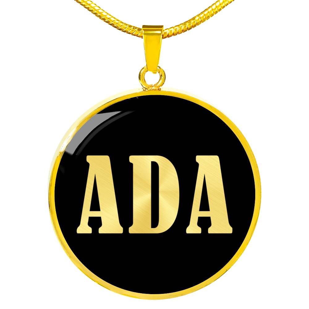 Ada v02 - 18k Gold Finished Luxury Necklace
