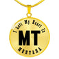 Heart In Montana v01 - 18k Gold Finished Luxury Necklace