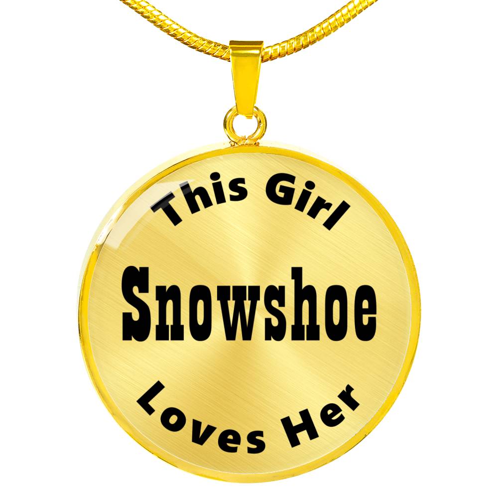 Snowshoe - 18k Gold Finished Luxury Necklace
