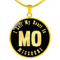 Heart In Missouri v02 - 18k Gold Finished Luxury Necklace