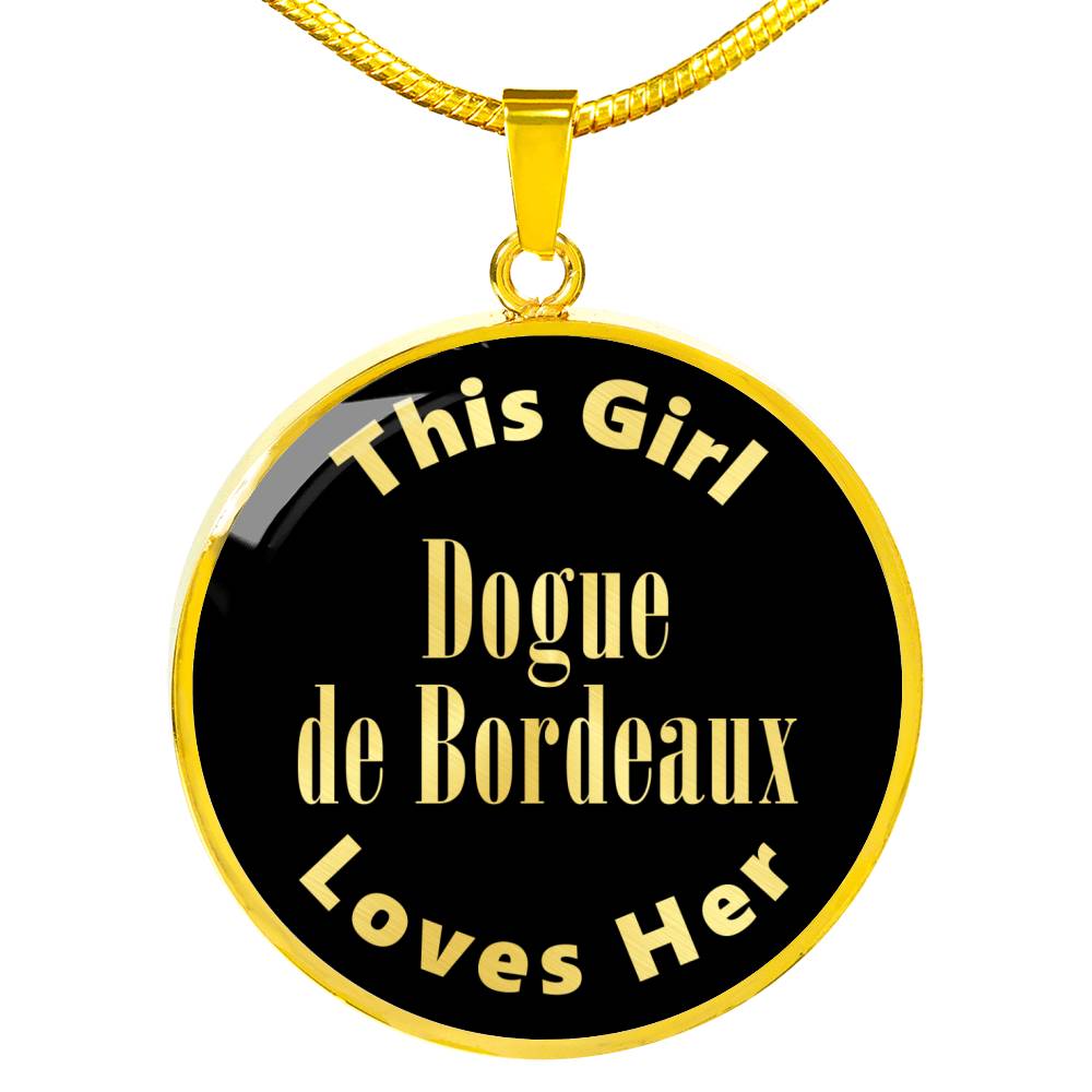 Dogue de Bordeaux v2 - 18k Gold Finished Luxury Necklace