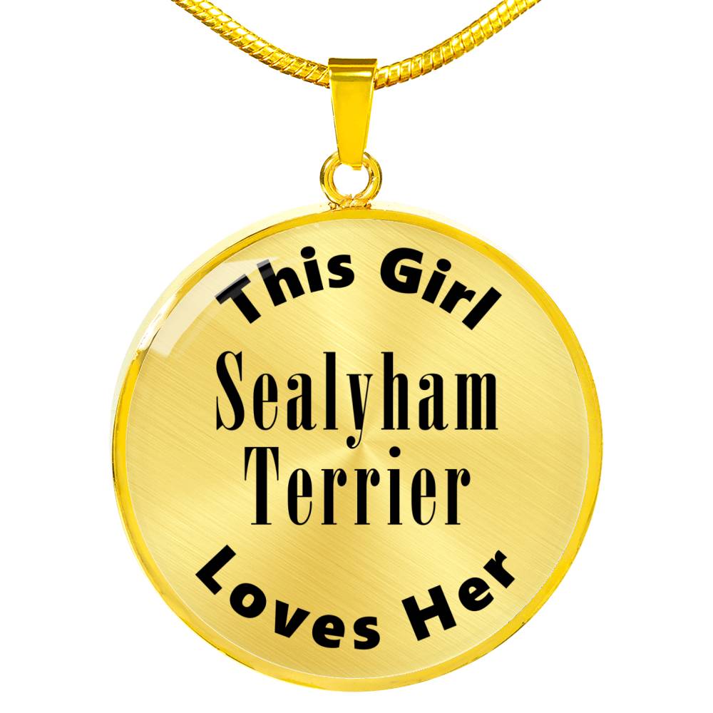 Sealyham Terrier - 18k Gold Finished Luxury Necklace