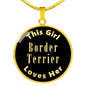 Border Terrier v2 - 18k Gold Finished Luxury Necklace
