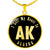 Heart In Alaska v02 - 18k Gold Finished Luxury Necklace