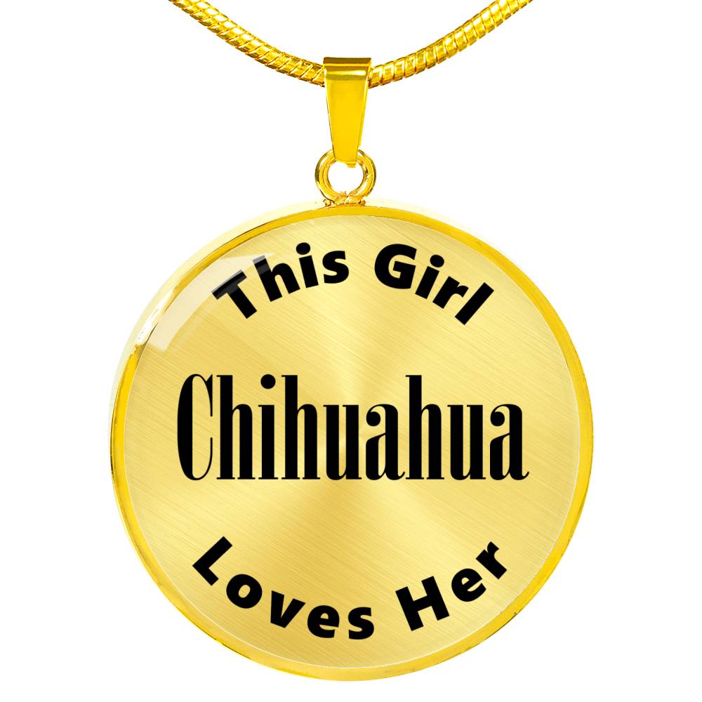 Chihuahua v2 - 18k Gold Finished Luxury Necklace