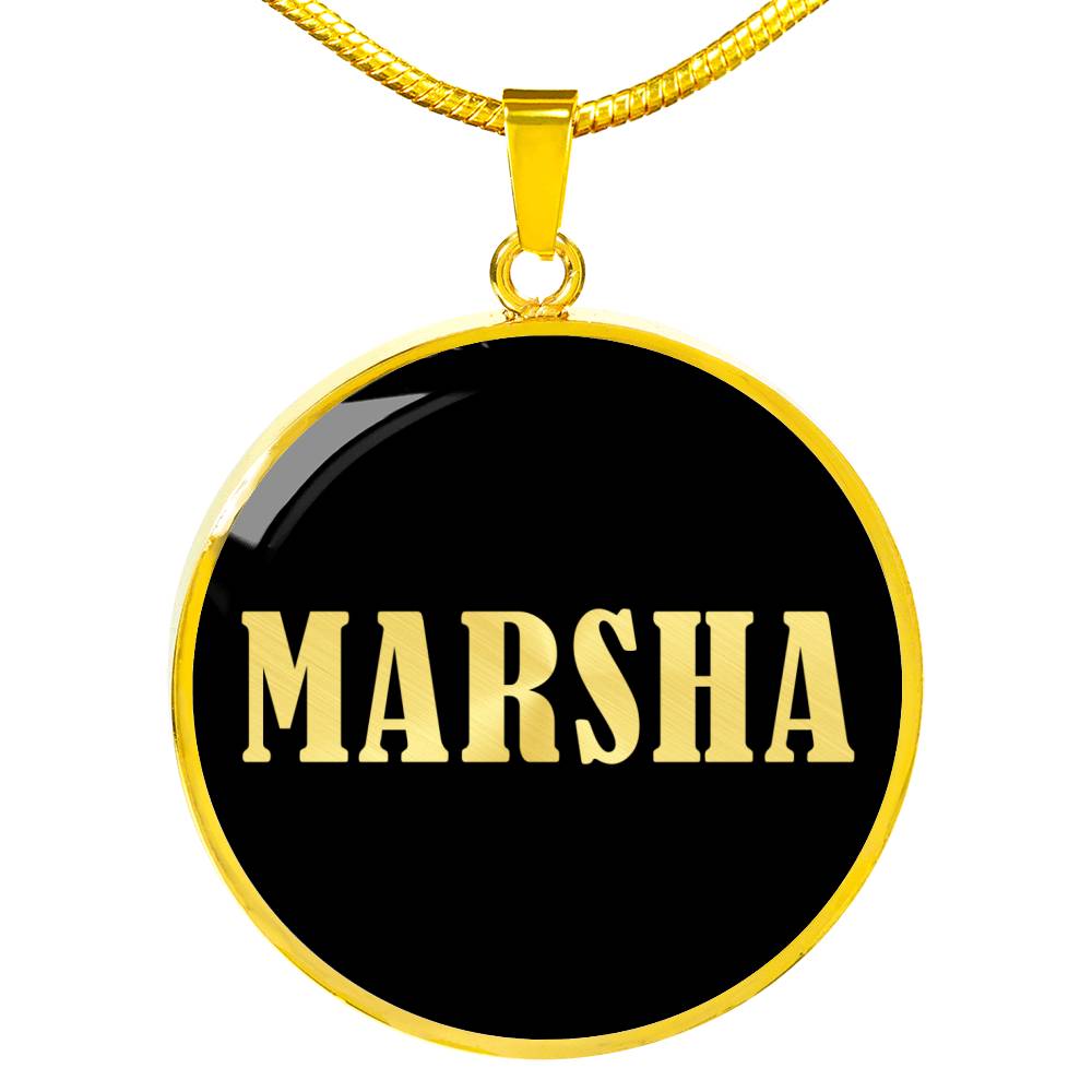 Marsha v02 - 18k Gold Finished Luxury Necklace