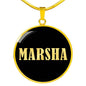 Marsha v02 - 18k Gold Finished Luxury Necklace