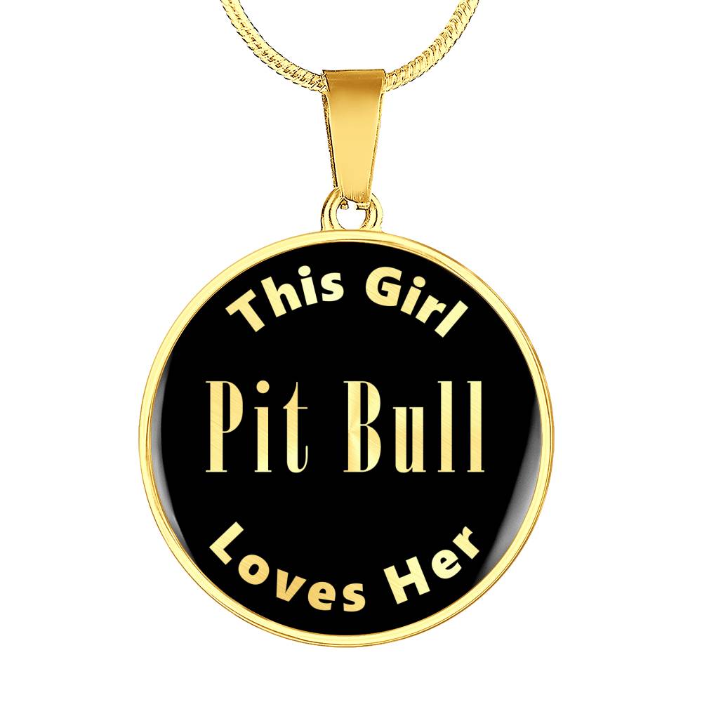 Pit Bull v1 - 18k Gold Finished Luxury Necklace