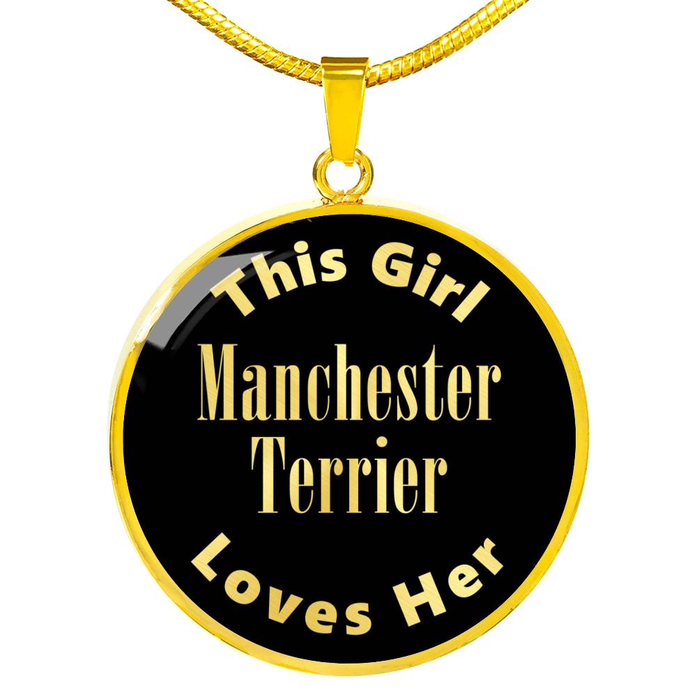 Manchester Terrier v2 - 18k Gold Finished Luxury Necklace