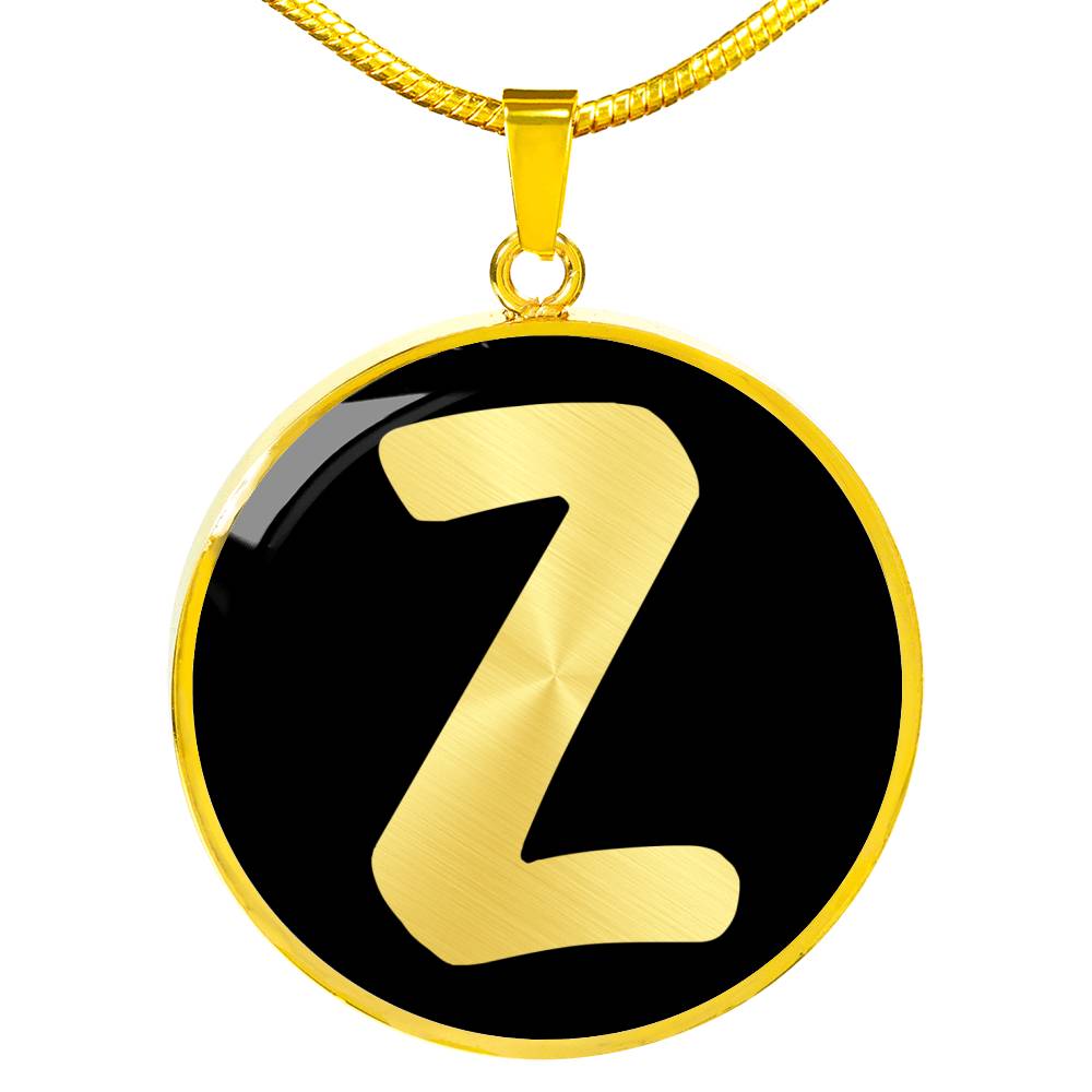 Initial Z v2b - 18k Gold Finished Luxury Necklace