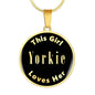 Yorkie v1 - 18k Gold Finished Luxury Necklace