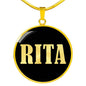 Rita v02 - 18k Gold Finished Luxury Necklace