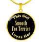 Smooth Fox Terrier v2 - 18k Gold Finished Luxury Necklace